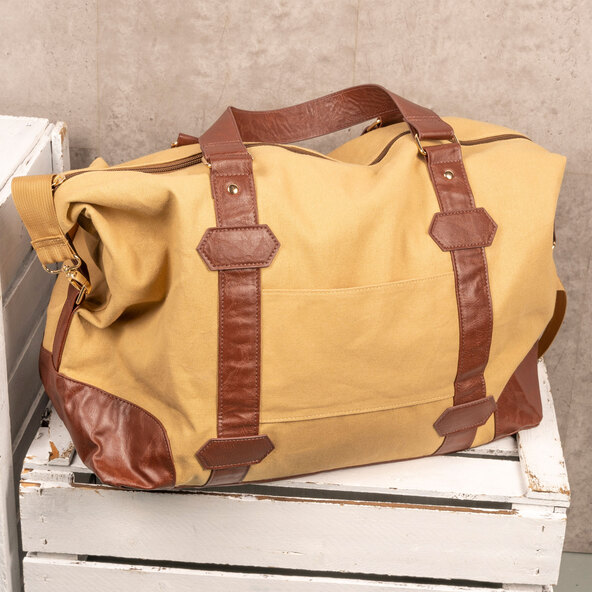 Plátěná víkendová košile, béžová