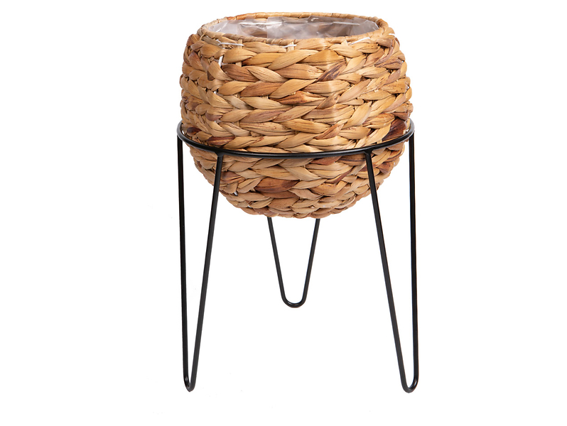 Kwietnik Hiacynt 39 cm brązowy