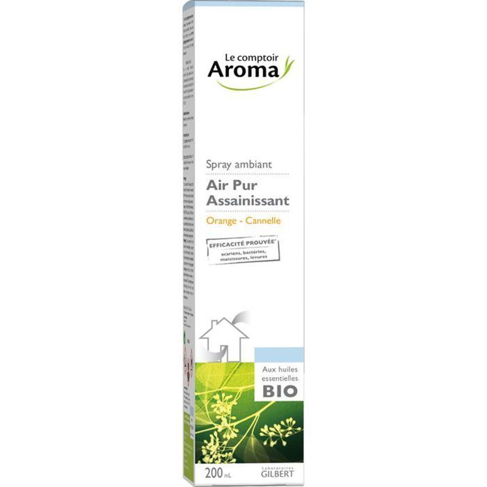 Spray desinfectante aromático Le Comptoir con aceites esenciales orgánicos, menta y limón, 200 ml