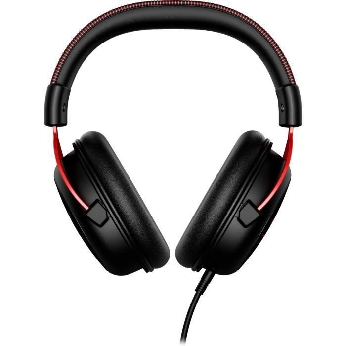 Kabelgebundenes Gaming-Headset – HyperX Cloud II – für PC & Konsole – Schwarz/Rot