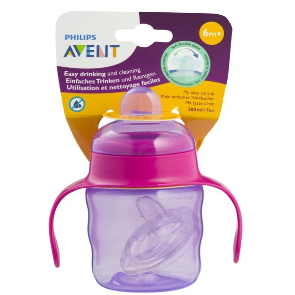 Philips Avent 6+M šoljica sa izlivom<br>roze, ljubičasta, 200ml