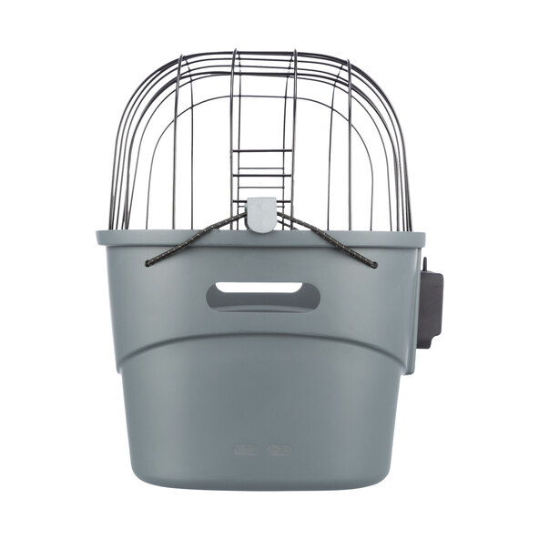 Plastic front bicycle basket, 42 × 39 × 30 cm