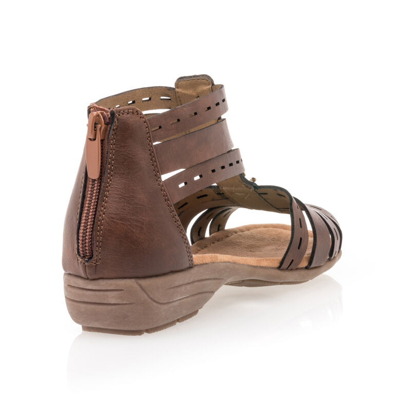 Brune sandaler / sko med åpen tå til dame