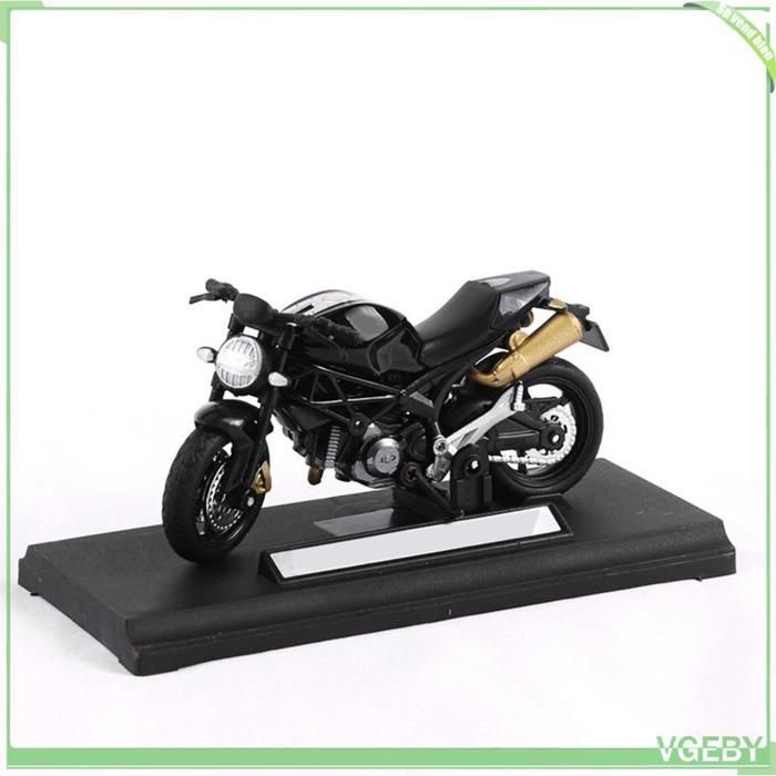 Fafeicy Motorcycle Toy Model, Miniature Alloy Motorcycle Toy, Portable Educational Model for Children, Black, Puzzle Games