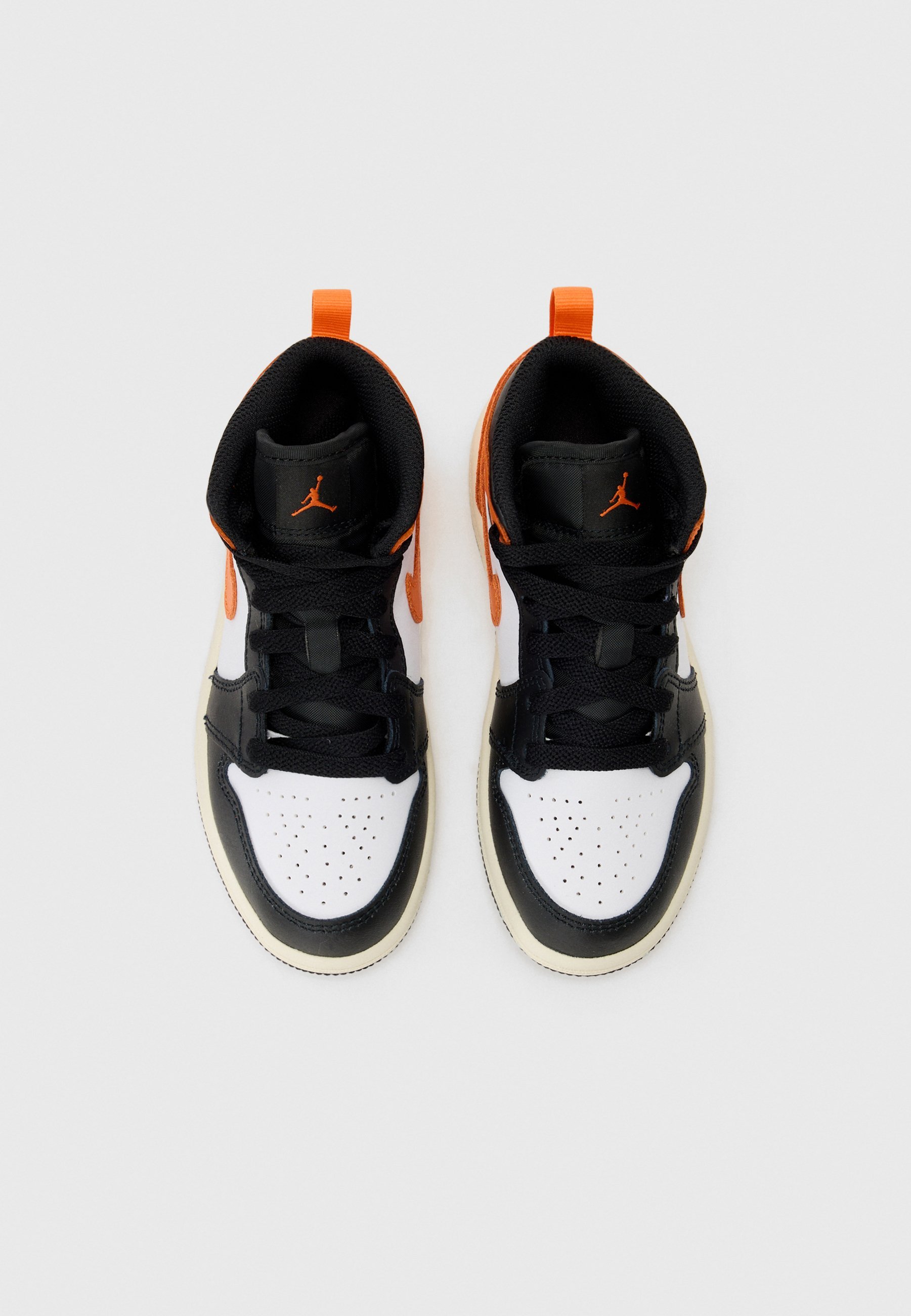 Jordan JORDAN 1 MID UNISEX - Hoge sneakers - oranje/wit