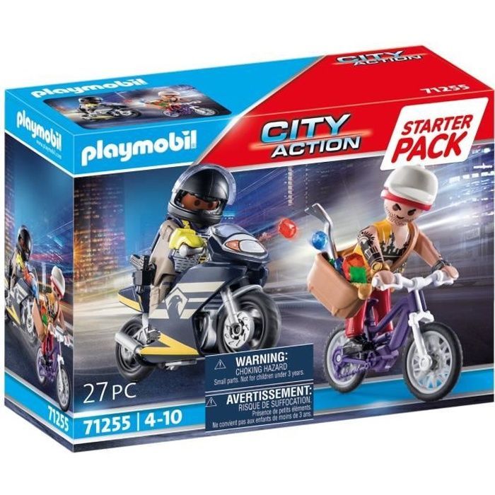 PLAYMOBIL 71255 Starterset Agent und Dieb, Stadt-Action, Polizei, ab 4 Jahren