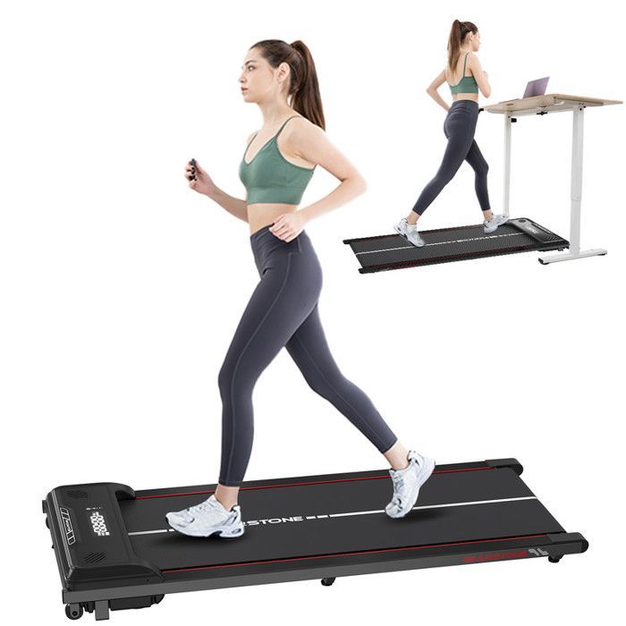 Tapis roulant WP6 per camminata/corsa, motore da 440 W, velocità da 1,0 a 6,0 km/h, dimensioni del nastro 1228*490*121 mm, nero con dettagli rossi