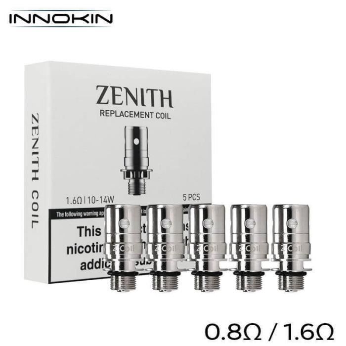 Zenith- oder Zlide-Verdampferköpfe von INNOKIN (5er-Packung) – Widerstand: 0,8 Ohm