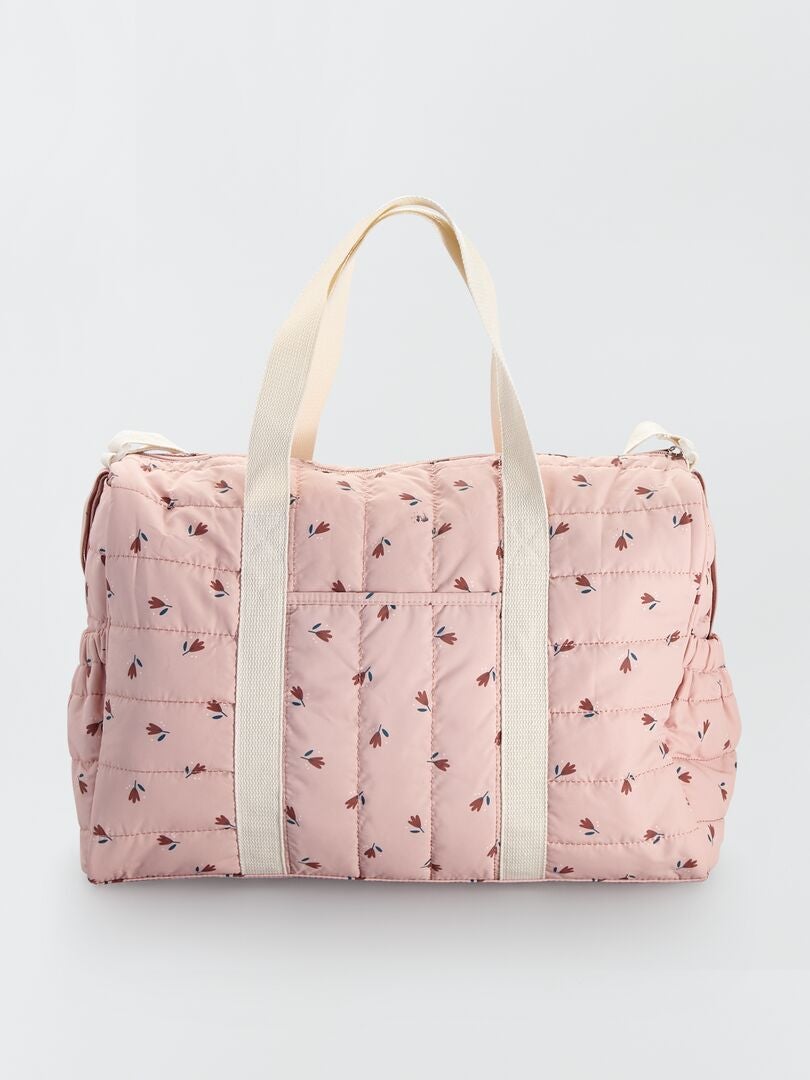 Bolsa de maternidade acolchoada - ROSA