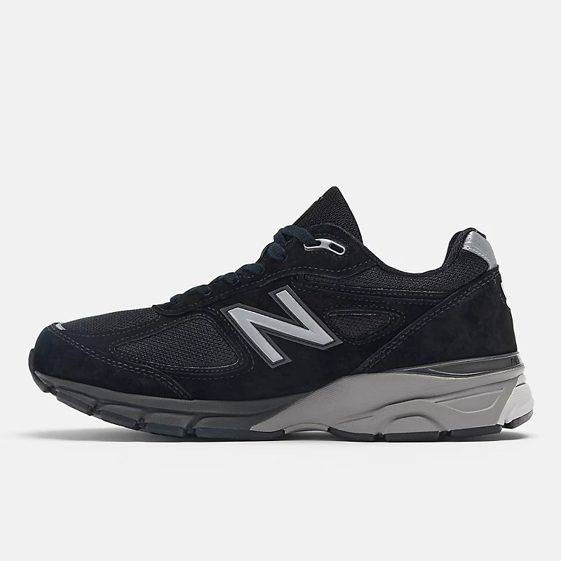 Wyprodukowano unisex w USA 990v4 - Czarny ze srebrnym