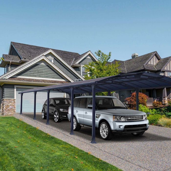 Canopia Carport Arcadia 10,7 x 3,59 m Grau