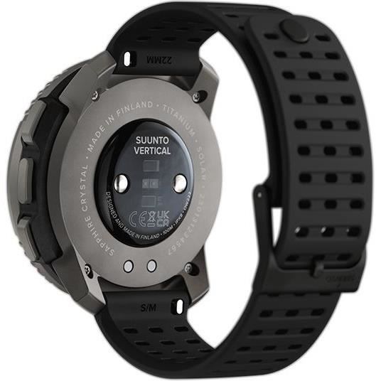 Suunto Vertical Titanium Solar Black GPS Sports Smartwatch - Altimeter - 49mm Screen Diameter
