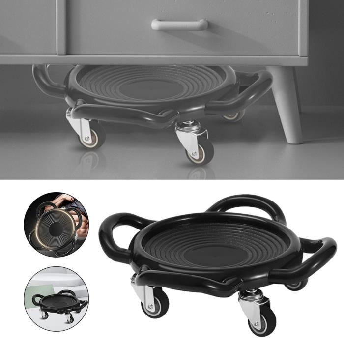 Entrenador abdominal - QINGQUE - Rodillo abdominal - Negro - 29x29x8,5 cm - 150 kg