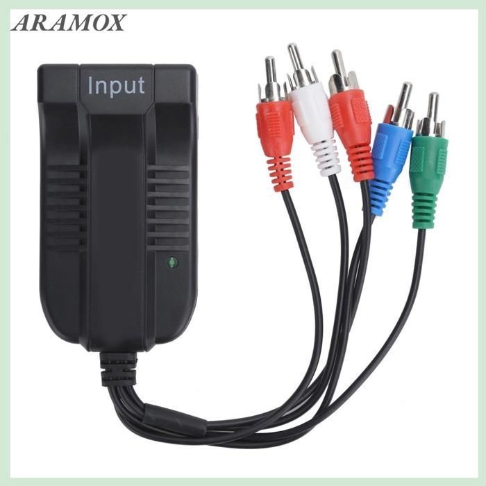 Convertidor HDMI a YPBPR ARAMOX, adaptador de vídeo por componentes RGB para proyectores