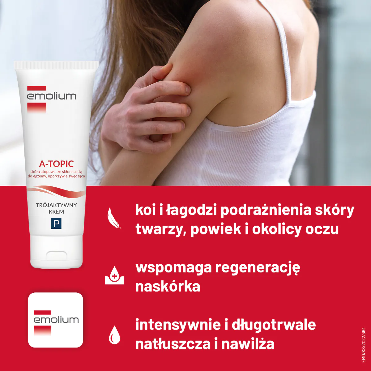 Emolium A-Topic Trójaktywny krem do twarzy i ciała