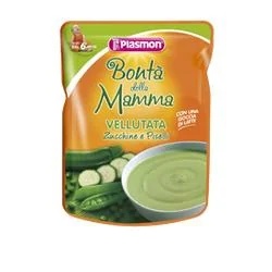 Sopa cremosa de calabacín y guisantes Plasmon 