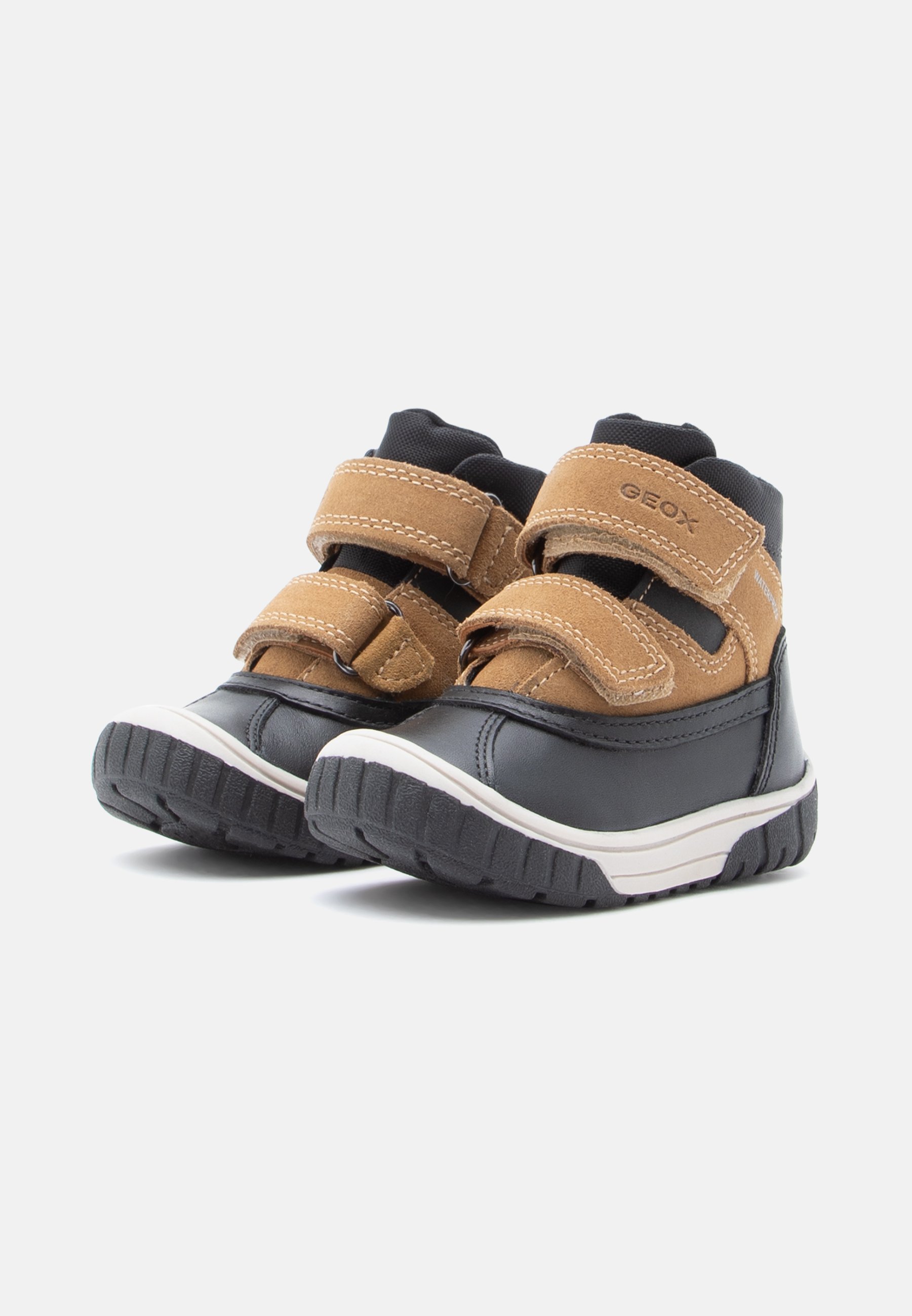 Geox OMAR UNISEX - Winterlaarzen - zwart/donkergeel