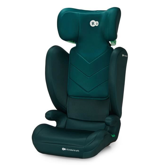 Kinderkraft I-Spark i-Size grüner Autositz mit 10-fach verstellbarer Kopfstütze