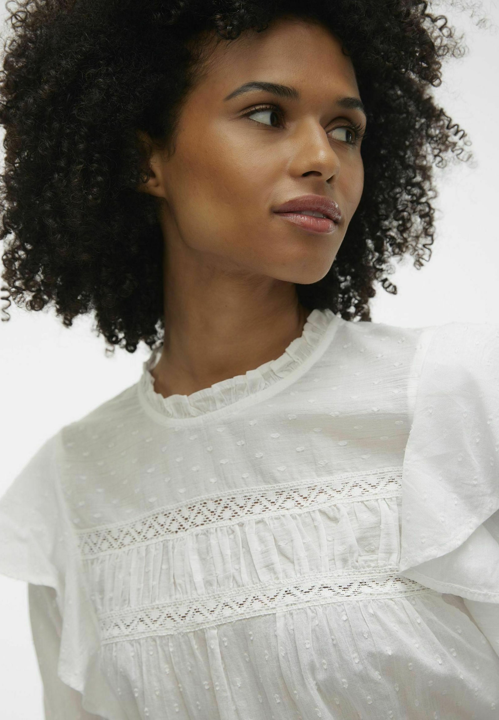 Vero Moda VMTRINE - Bluse - Schneeweiß