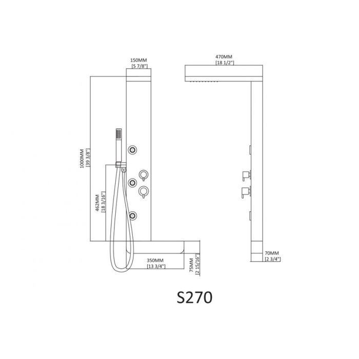 S270 Hydromassage Column