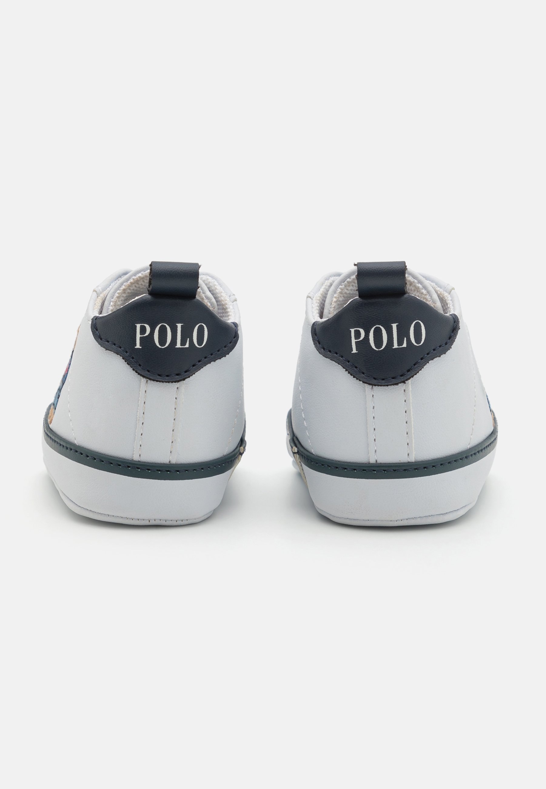 Polo Ralph Lauren QUILTON BEAR GORE LAYETTE UNISEX - Primii pantofi - alb/bleumarin