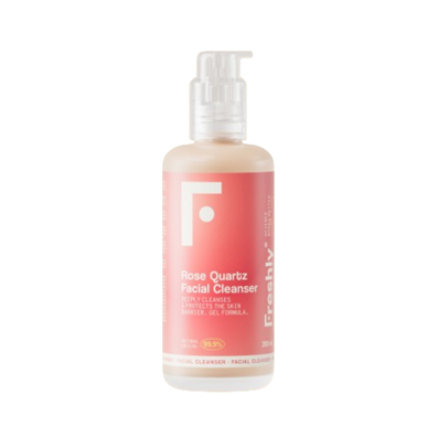 „Freshly Cosmetics“ rožinio kvarco veido valiklis kasdieniam veido valymo geliui su fiziologiniu pH 100 ml 100 ml