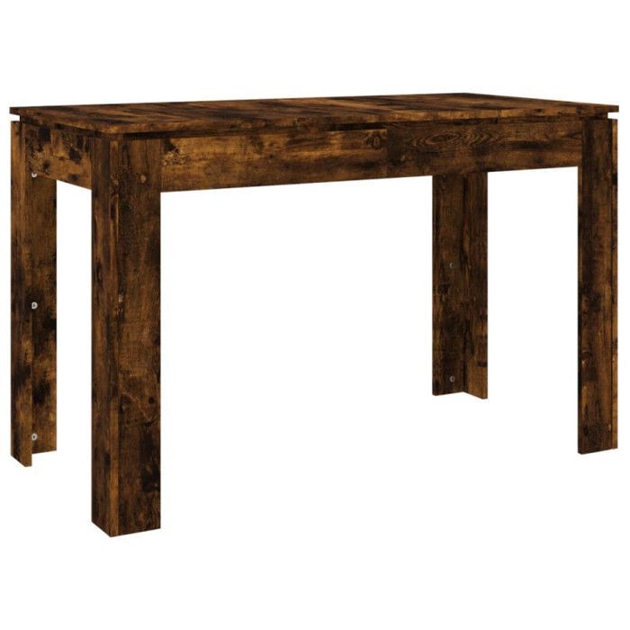 vidaXL Table à dîner Chêne fumé 120x60x76 cm Bois d'ingénierie 815387