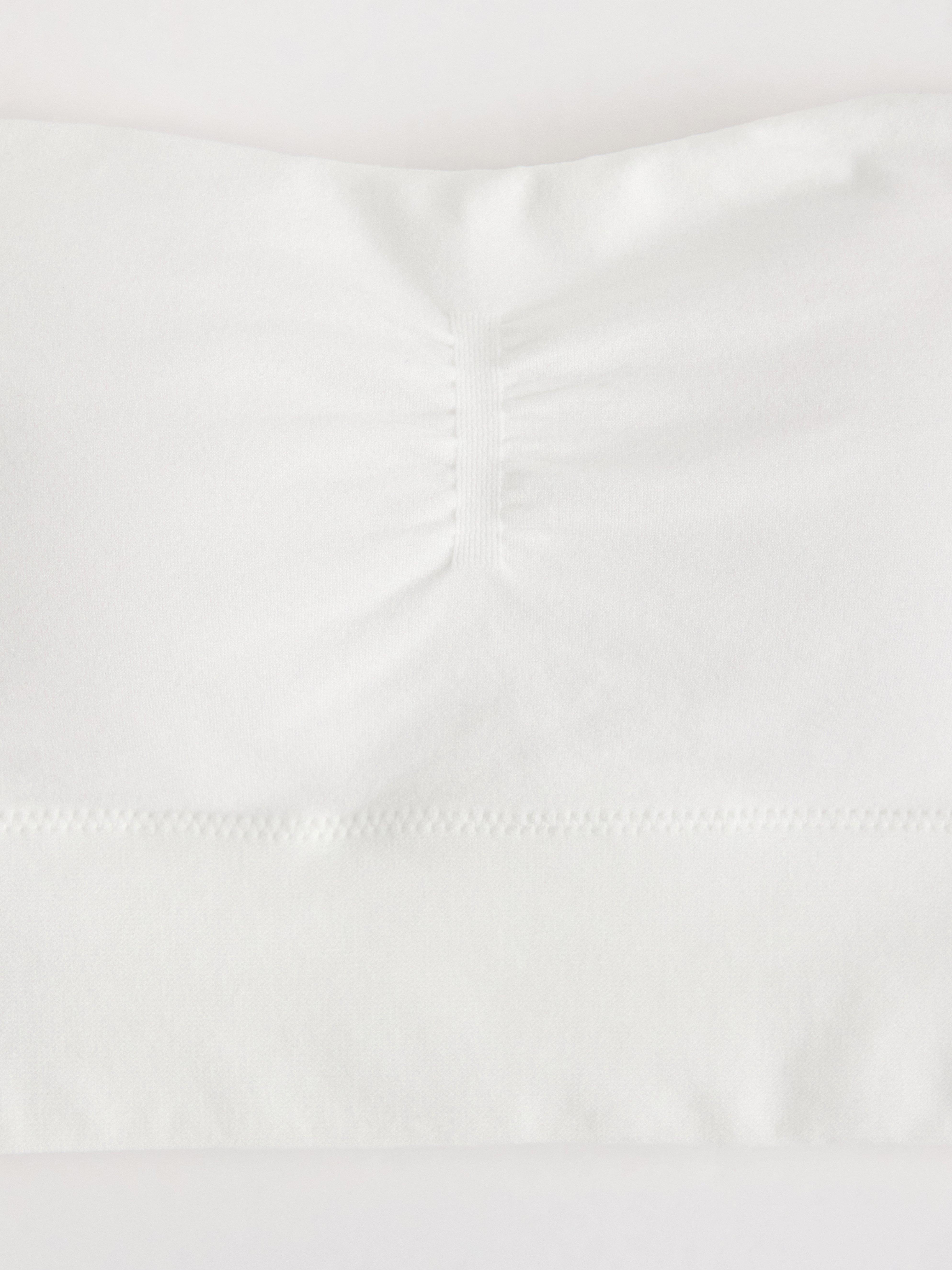 Sømløs bandeau-bh Hvit