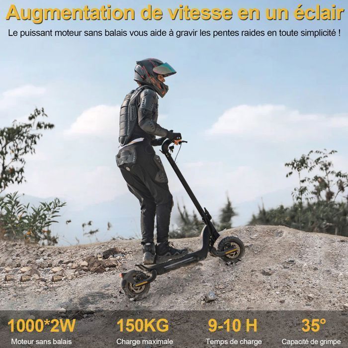 X5S Adult Electric Scooter, 65-80km Range, 1000w*2 Motors, 48v 18.2Ah Battery, Todimart