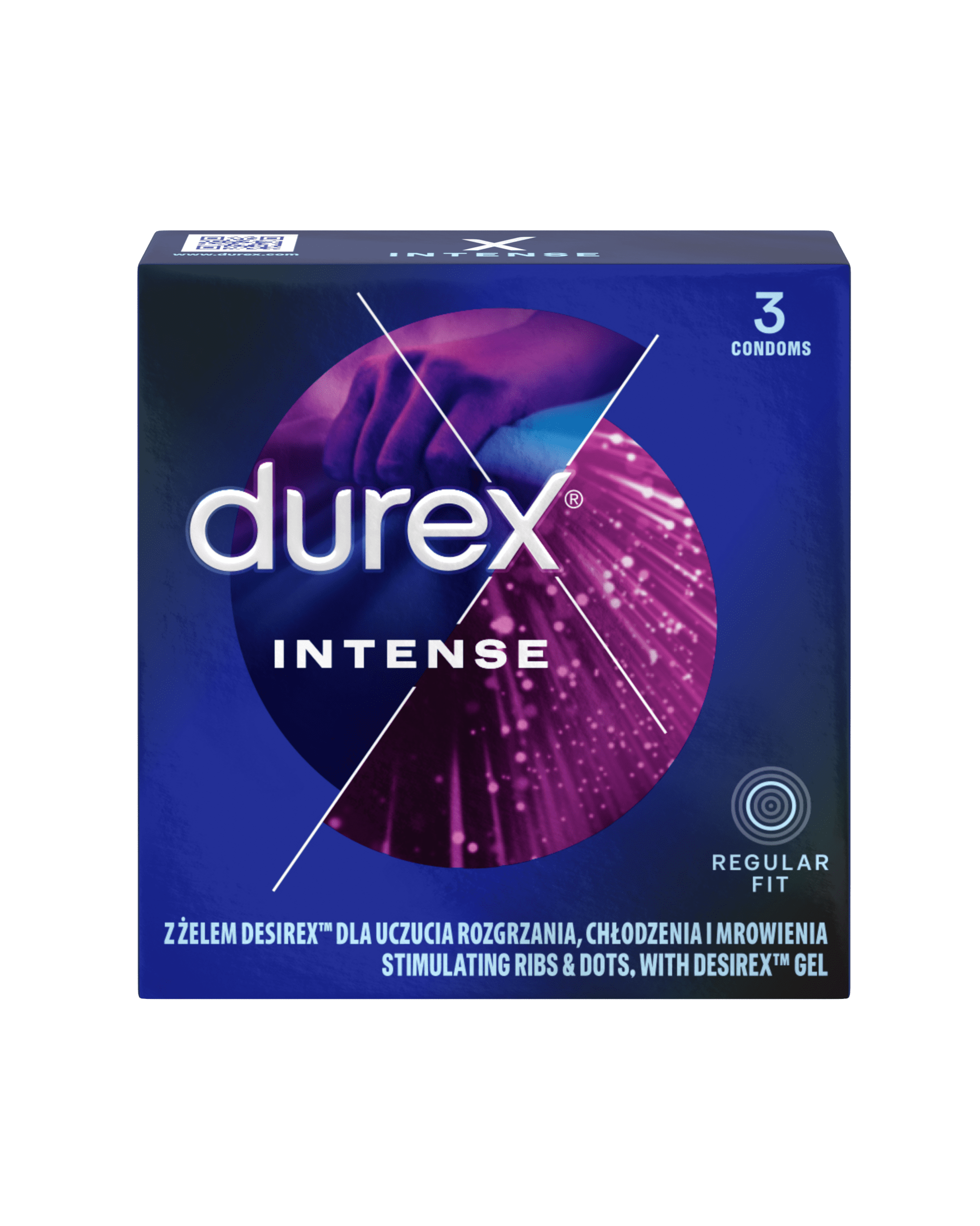 Durex prezervatīvi 3 gab. Intense