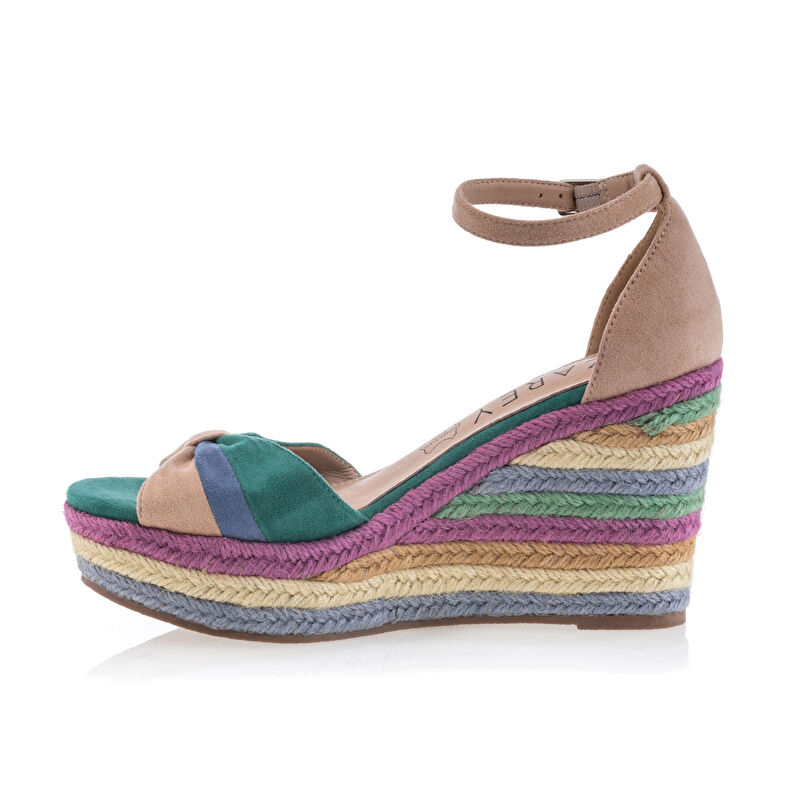 Dámské hnědé espadrilky s lanovou podrážkou