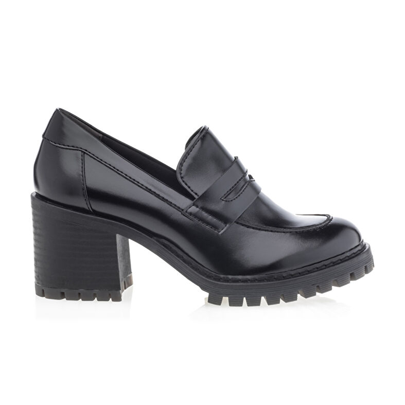 Svarta loafers/båtskor för kvinnor