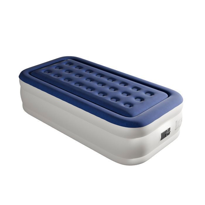 Colchón hinchable con bomba eléctrica integrada y superficie suave aterciopelada, ideal para camping, hogar o invitados, 190 x 99 x 45 cm.