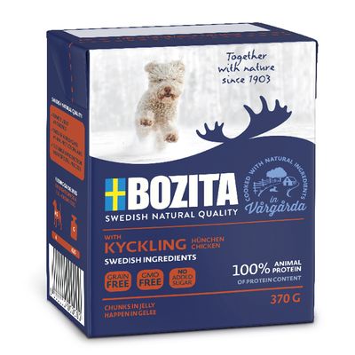 Bozita Pedaços em Gelatina - Pacote Econômico com 12 unidades de 370g