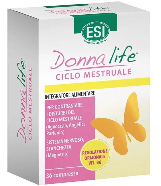ESI Esi Donna Life 36 Tabletten Nahrungsergänzungsmittel zur Unterstützung des Menstruationszyklus