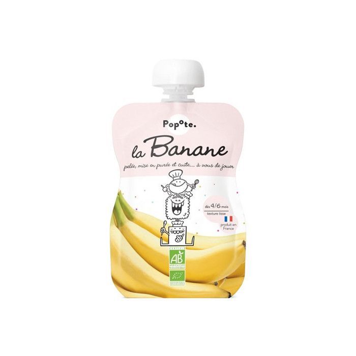 Popote La Banane, omogeneizzato biologico per neonati dai 4 ai 6 mesi, 120 g.