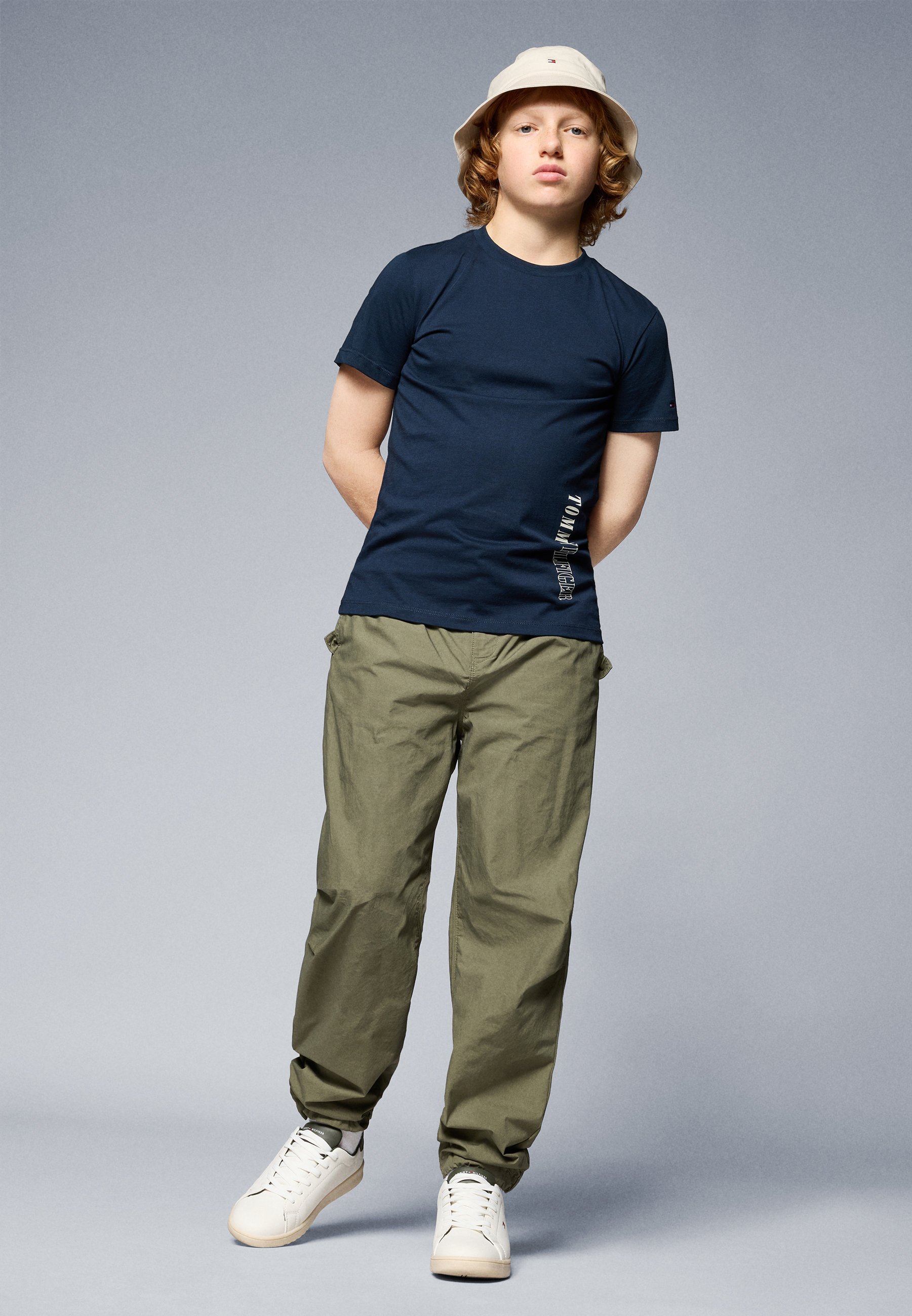 Tommy Hilfiger GRAPHIC - Majica s printom - tamnoplava