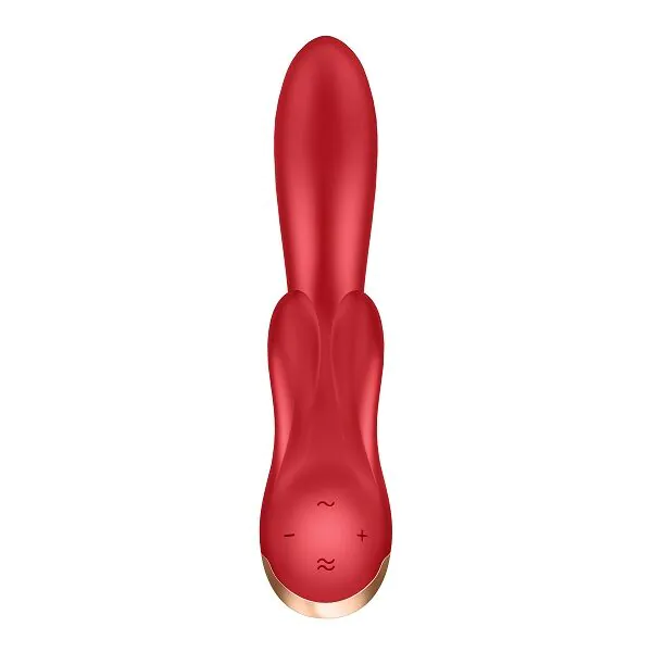 Satisfyer Masażer Double Flex Connect App Red