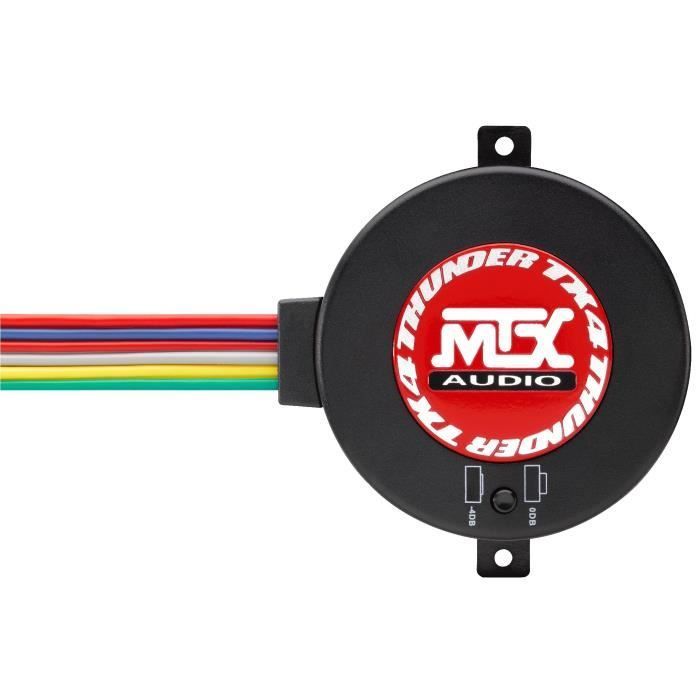 Kit de altavoces para coche MTX TX450S de 2 vías, 13 cm, 70 W RMS, 4 tweeters de neodimio, conos de pulpa de celulosa de 25 mm.