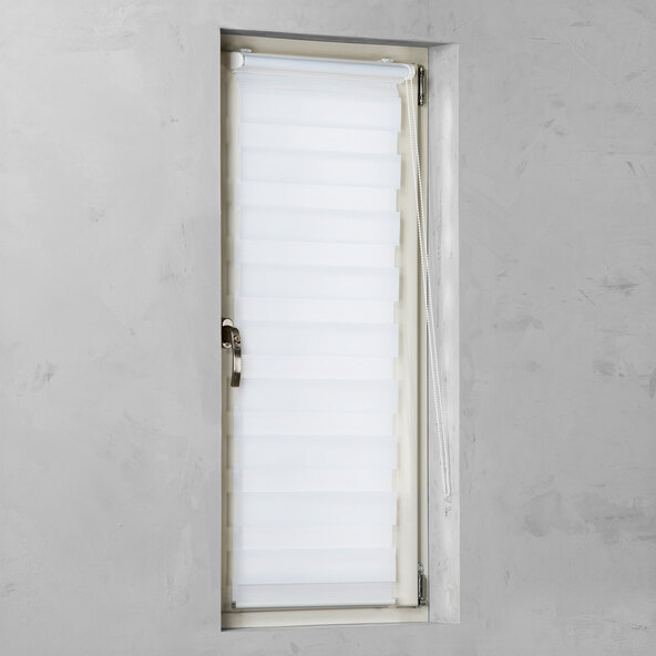 Duo rolgordijn, wit, 60x150cm