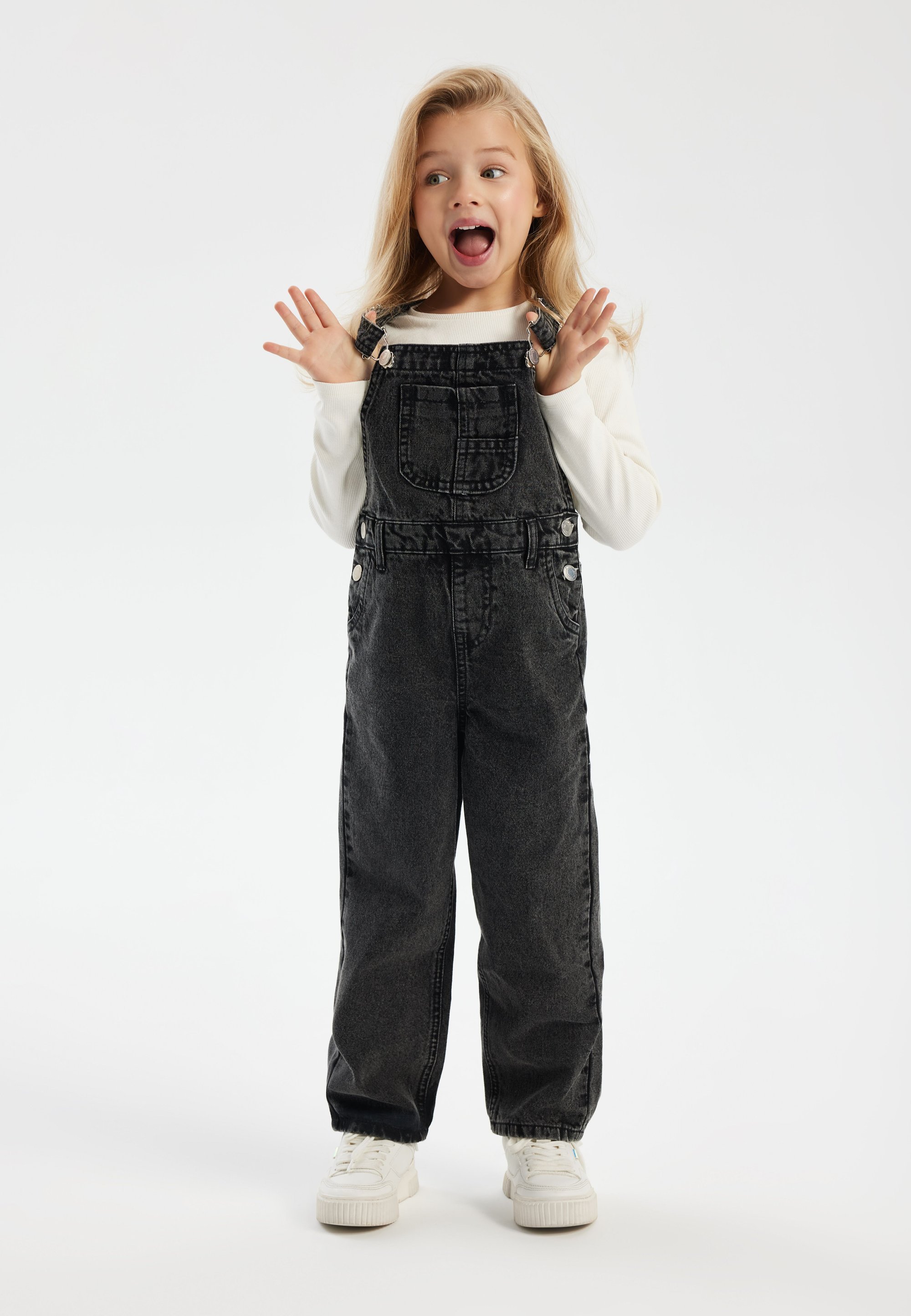 MINOTI LANGE LIJF REGULAR FIT - Overalls - zwarte denim