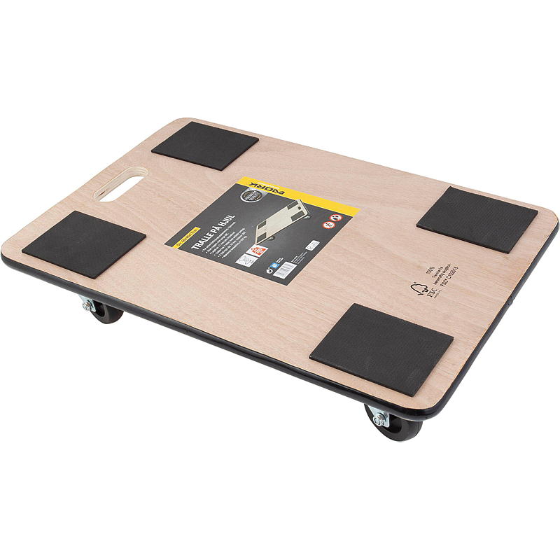 Arbejdsvogn på hjul 63x40 cm, 200 kg