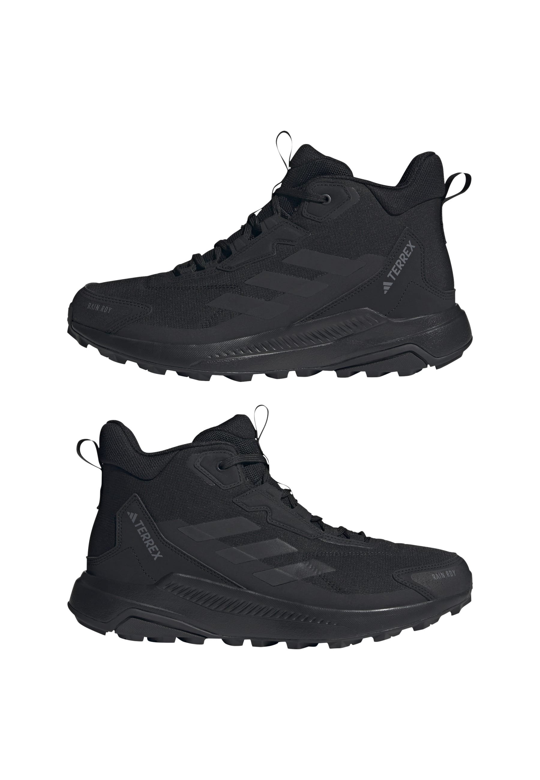 Adidas Terrex ANYLANDER MID - Scarpe da trekking - nero base nero base grigio quattro