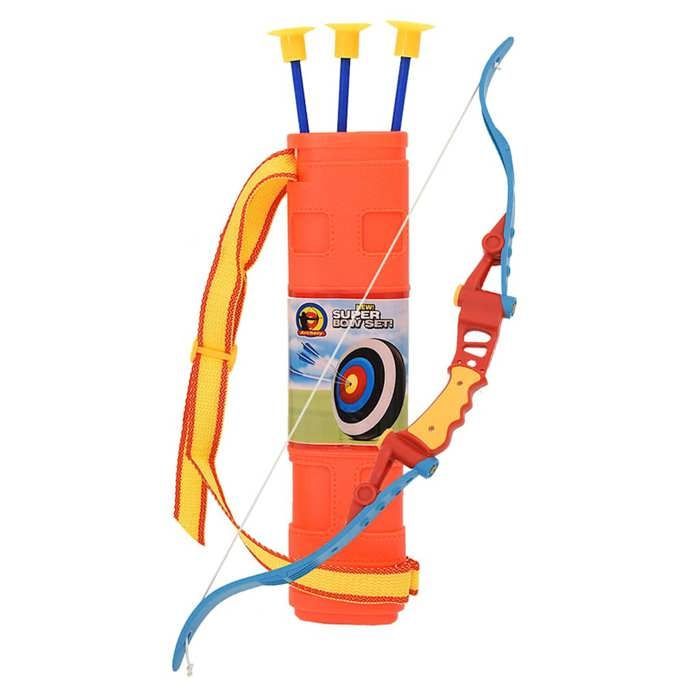 Set da tiro con l'arco per bambini - WIENS - Multicolore - Lunghezza arco: 68 cm - Lunghezza freccia: 41 cm