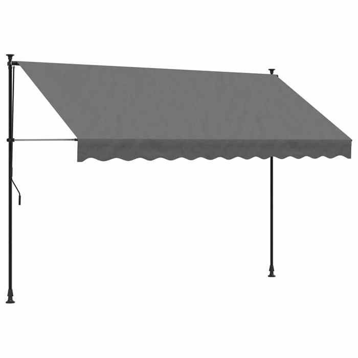 Tenda da sole retrattile vidaXL, veneziana con altezza regolabile, parasole per balcone, giardino, terrazzo, patio, 368740