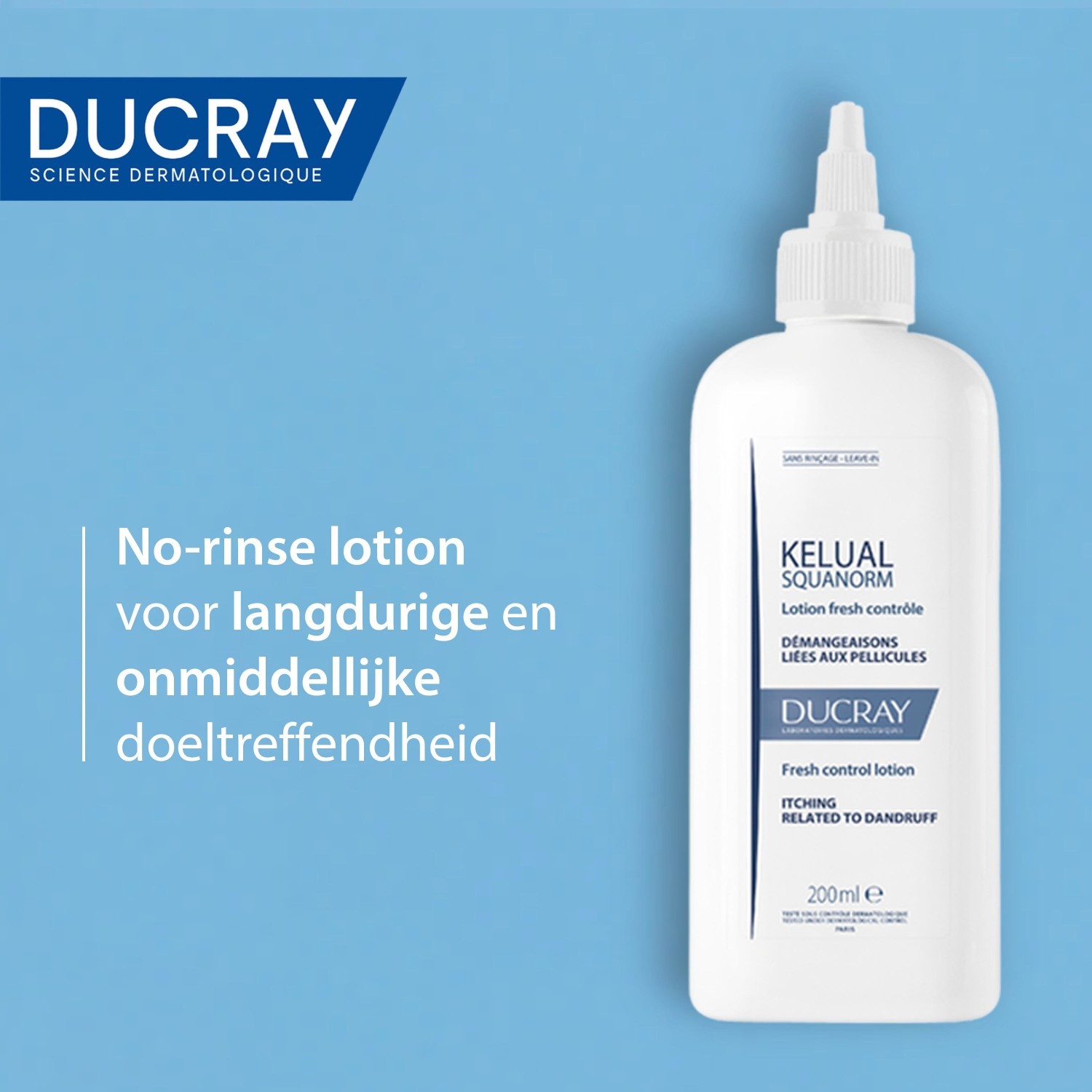 „Ducray Scalp Care KELUAL SQUANORM“ gaivinantis losjonas galvos odai, 200 ml