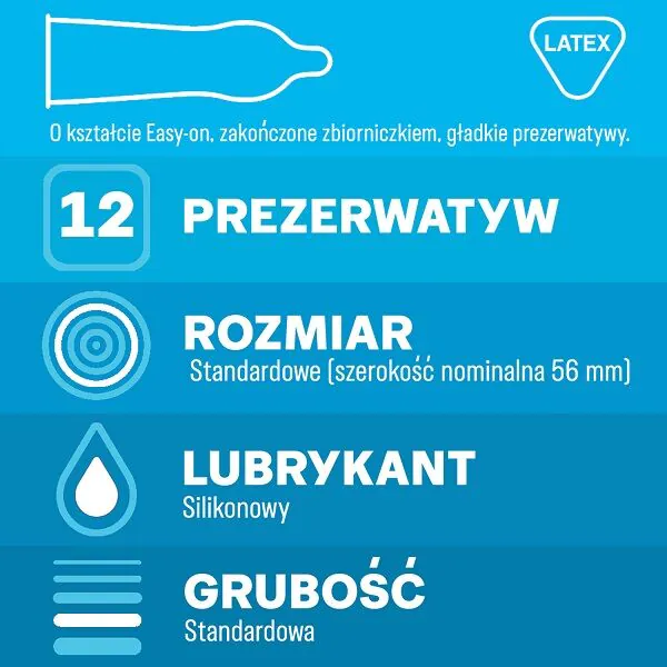 Durex Classic prezerwatywy, 12 szt.