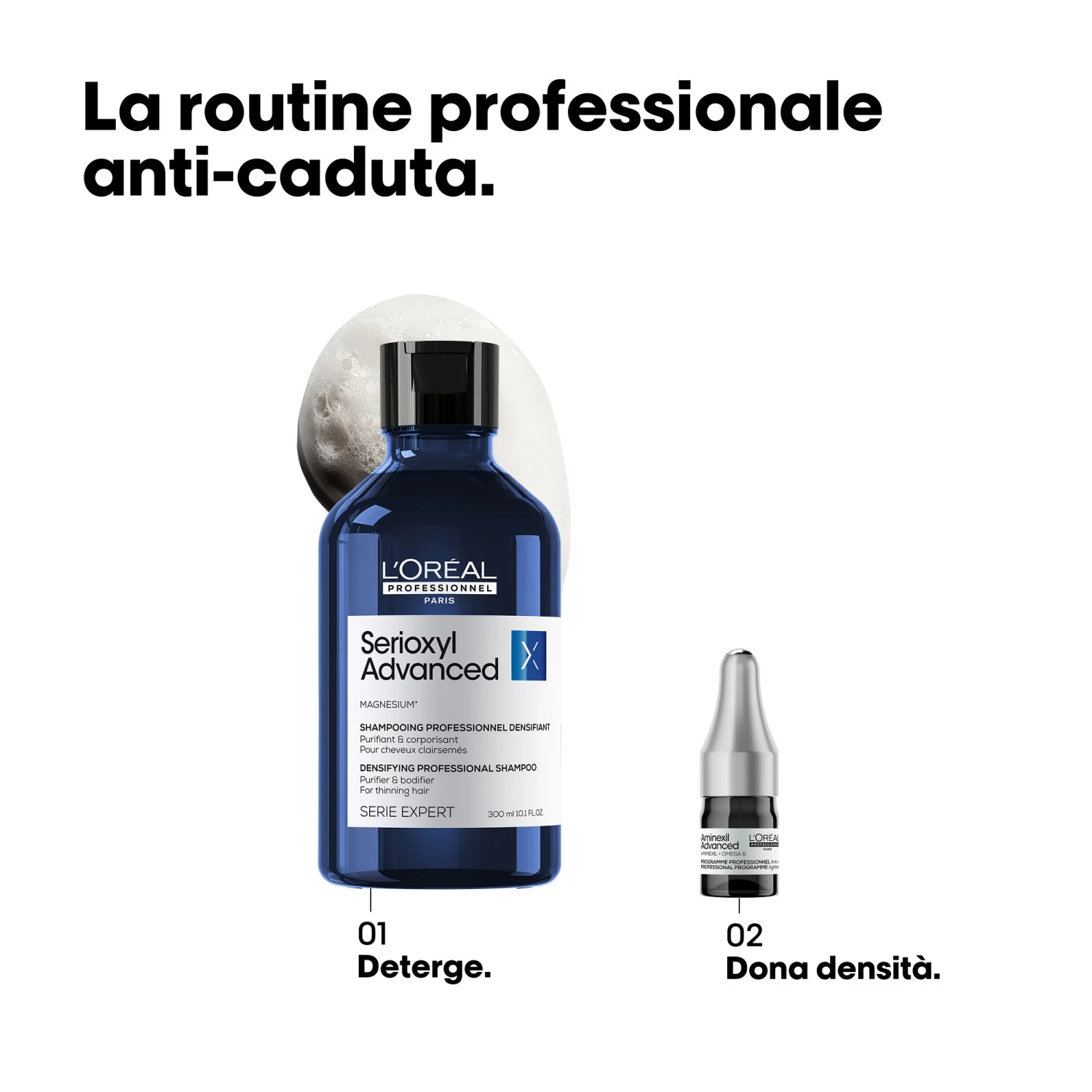 SERIE EXPERT New Aminexil Advanced Fiale - Trattamento Anticaduta Capelli
