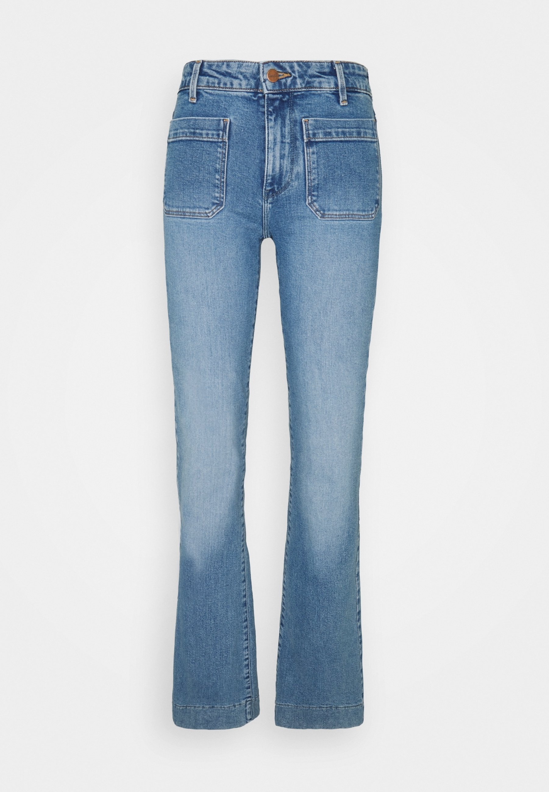 Wrangler Schlagjeans – hellblauer Denim