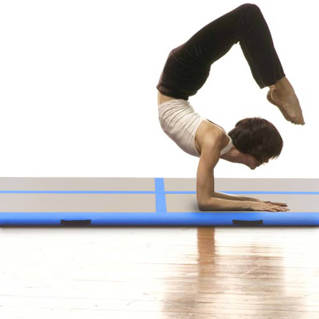Saltea gonflabilă de gimnastică Vidaxl cu pompă 600x100x10 cm